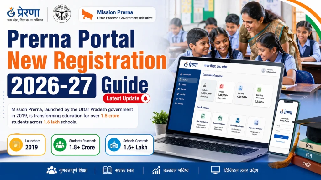 Steps for New Registration on Prerna Portal (2026-27)