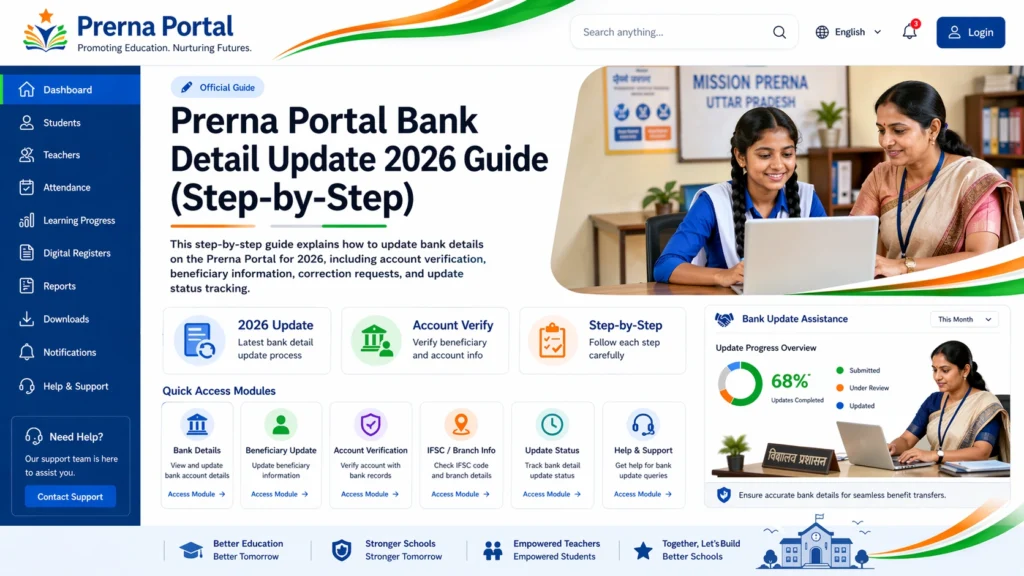 How to Update Bank Details on the Prerna Portal