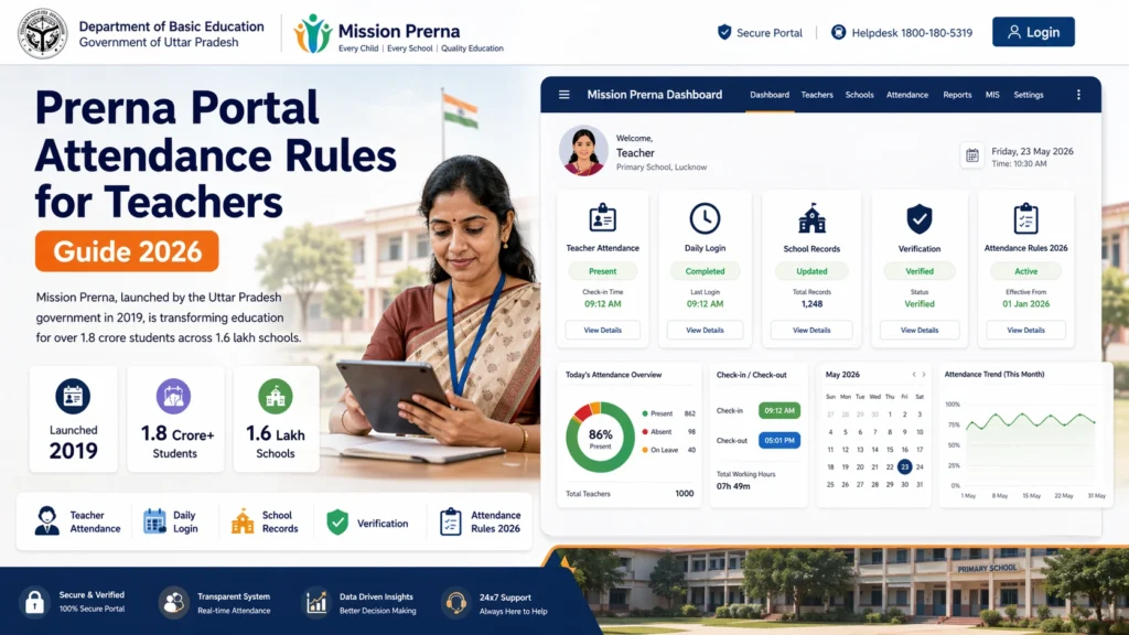 Key Attendance Rules for Teachers on the Prerna Portal