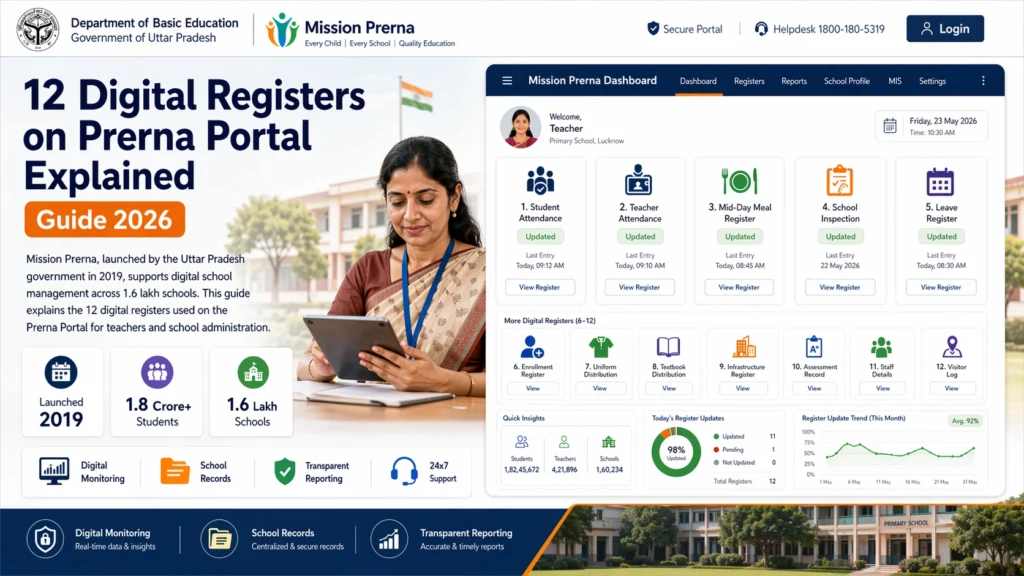 12 Digital Registers on the Prerna Portal