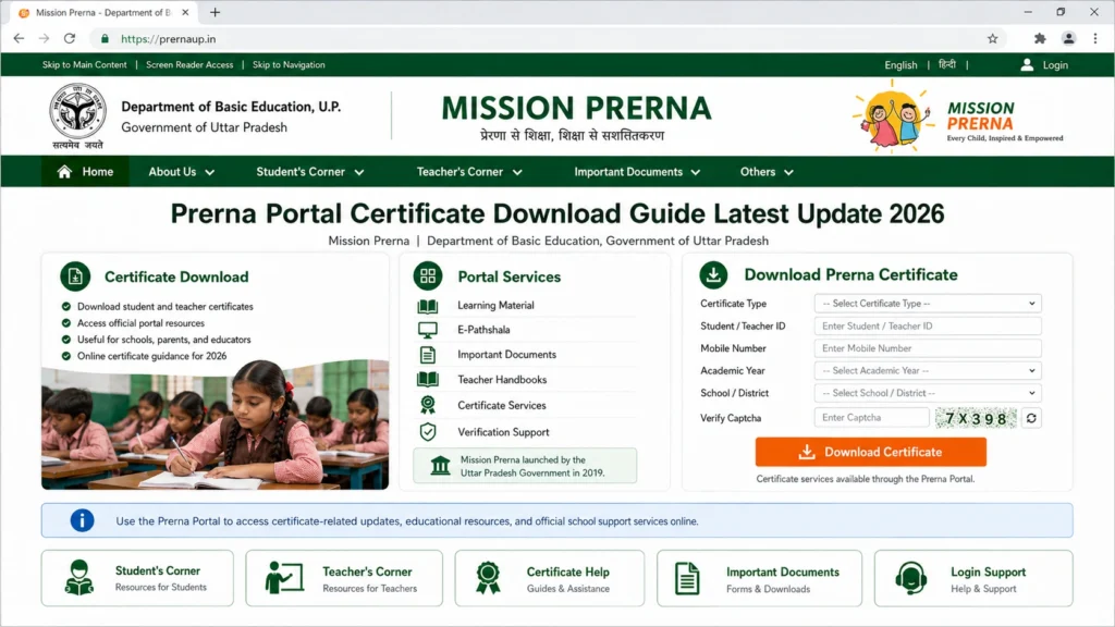 Step‑by‑Step: How to Download Certificates from Prerna Portal