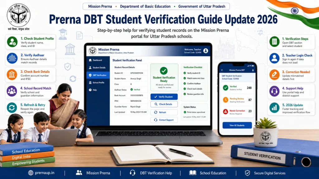 Prerna DBT Student Verification Kaise Kare?