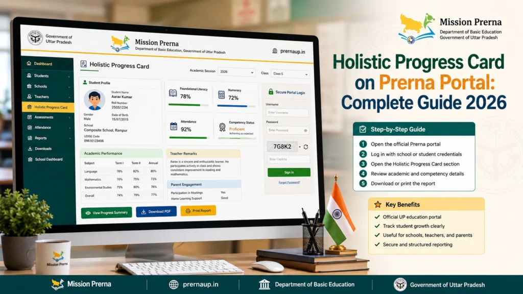 Step-by-Step Guide to Access Holistic Progress Card on Prerna Portal