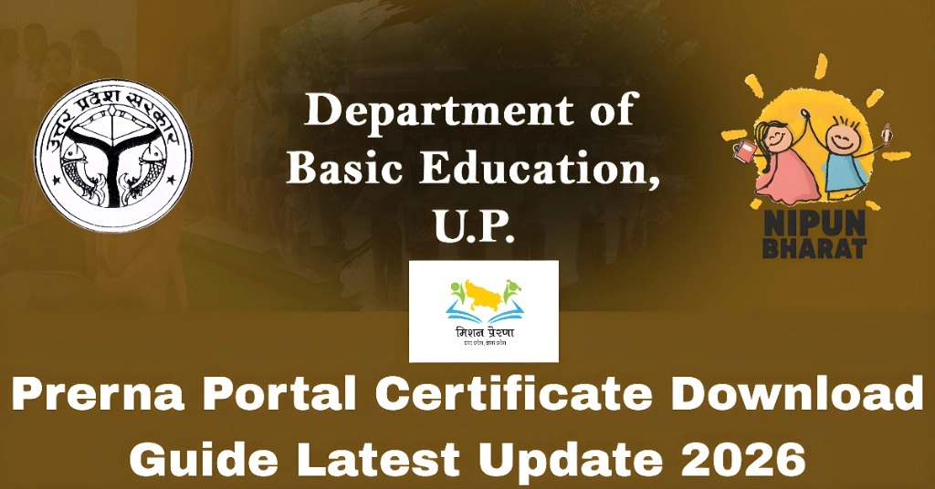 Prerna Portal Certificate Download Guide Latest Update 2026